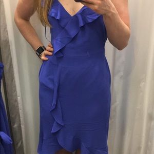 Oasis purple ruffle dress